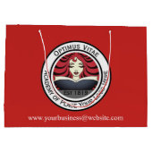 Grote Custom Shopping Bag met Company Logo Groot Cadeauzakje (Achterkant)