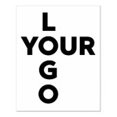 Grote Custom Vertical Business Company Logo Rubberstempel (Afrduk)