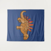 Grote Cute Stegosaurus Kinder Muur Aanhangen voor Wandkleed (Voorkant (horizontaal))