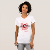 Grote D (roze-2x) T-shirt (Voorkant volledig)
