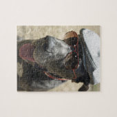 Grote Daan met pet en zonnebrillen Legpuzzel (Horizontaal)