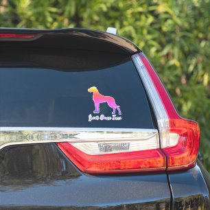 Grote Daan Silhouette Vinyl wissen en opleggen Sticker