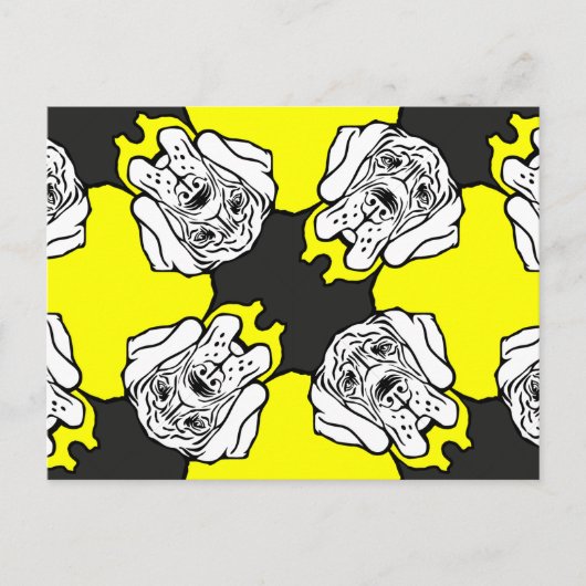 Grote Daanpatroonkoppen Briefkaart (Voorkant)