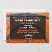 GROTE DAG - BASKETBAL - 10E INVITATIE/FOTO KAART (Achterkant)