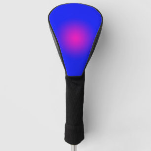 Grote dag voor het blauw en magenta golfheadcover