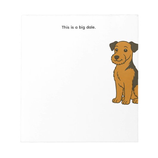 Grote Dale-notitieblok Notitieblok (Voorkant)