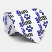 GROTE DANE DAD Paw Print 2 Stropdas (Opgerold)