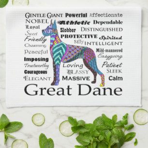 Grote Dane Traits Kitchen Towel Theedoek