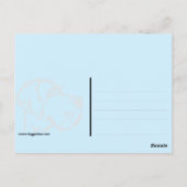 Grote danenkop briefkaart (Achterkant)