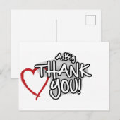 grote dank je briefkaart (Voorkant / Achterkant)