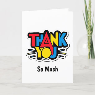 Grote dank u van de Hartwaardering Boodschap Bedankkaart