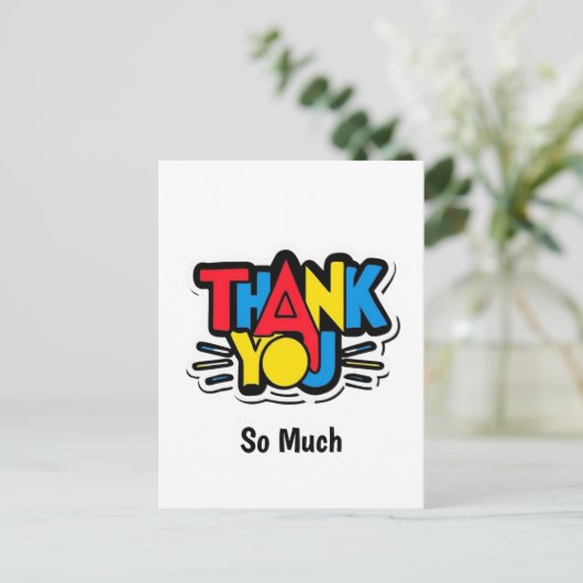 Grote dank u van de Hartwaardering Boodschap Briefkaart (Staand voorkant)