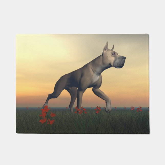 Grote danshond deurmat (Voorkant)