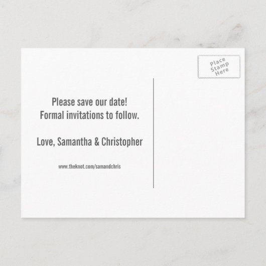 Grote datum - Sla de datum briefkaarten op (Achterkant)