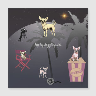 Grote Dazzling Star magnetische kaart