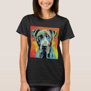 Grote Deen Abstracte Pop Art Kleurrijk T-shirt
