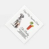 Grote Deen bruiloft handtekening Drink servetten (Hoek)