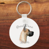 Grote Deen (fawn) Mam 2 Sleutelhanger (Achterkant)