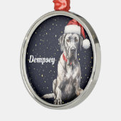 Grote Deen Gepersonaliseerde Kerst Ornament (Links)