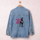 Grote Deen grappig statement Denim Jacket (Hangar)
