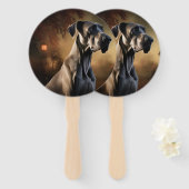 Grote Deen Halloween eng Handwaaier (Voorkant en achterkant)