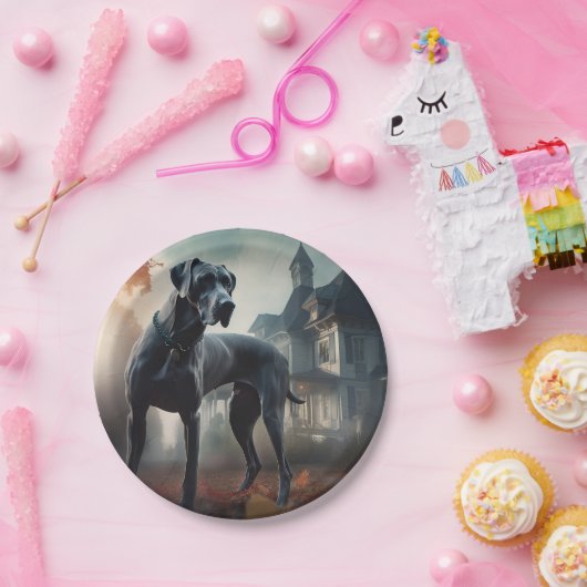 Grote Deen Halloween eng Papieren Bordje (Feest)