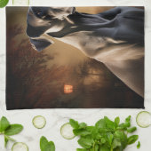 Grote Deen Halloween eng Theedoek (Gevouwen)