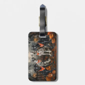 Grote Deen Halloween Spooky Bagagelabel (Achterkant verticaal)