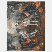 Grote Deen Halloween Spooky Fleece Deken (Voorkant)