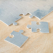 Grote Deen Hond In Sledge Laat Het Sneeuw Kerstmis Legpuzzel (Zijkant)