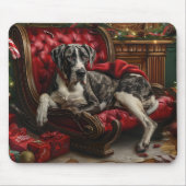 Grote Deen Hond Kerstfeest Muismat (Voorkant)