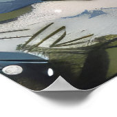 Grote Deen Hond Rijden Motorfiets Kerstmis Poster (Hoek)