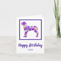 Grote Deen Hond Silhouet PPY&B Verjaardag