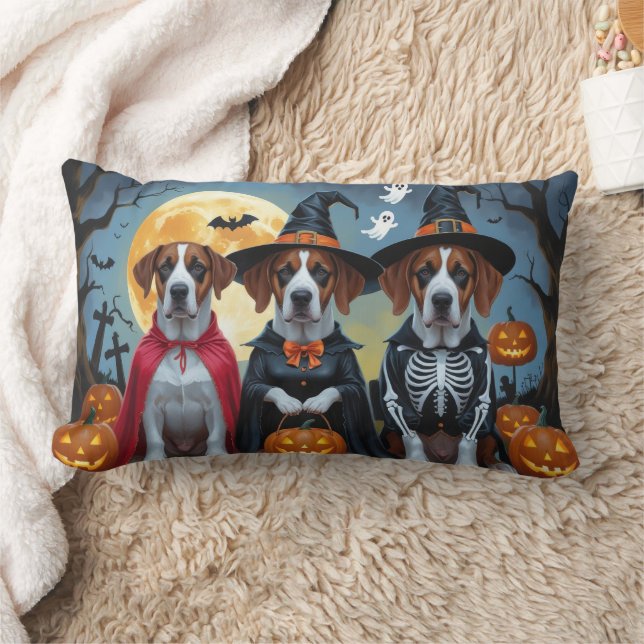 Grote Deen Honden Pompoen Halloween Grappig Kussen (Deken)