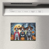Grote Deen Honden Pompoen Halloween Grappig Magneet (Insitu (Vaatwasser))