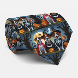 Grote Deen Honden Pompoen Halloween Grappig Stropdas