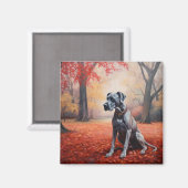 Grote Deen in Herfst laat Herfst inspireren Magneet (Voorkant / Achterkant)