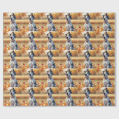 Grote Deen in het najaar verlaat Thanksgiving kuns Cadeaupapier (Vlak)