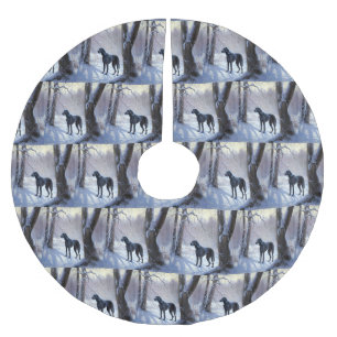 Grote Deen laat het sneeuwen Kerstmis Kerstboom Rok