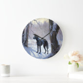 Grote Deen laat het sneeuwen Kerstmis Klok (Huis)