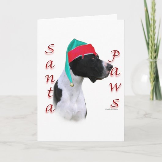 Grote Deen (mantel) Santa Paws Feestdagen Kaart (Voorkant)