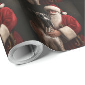 Grote Deen Met Sinterklaas Feestelijke Kerstmis Cadeaupapier (Rol Hoek)