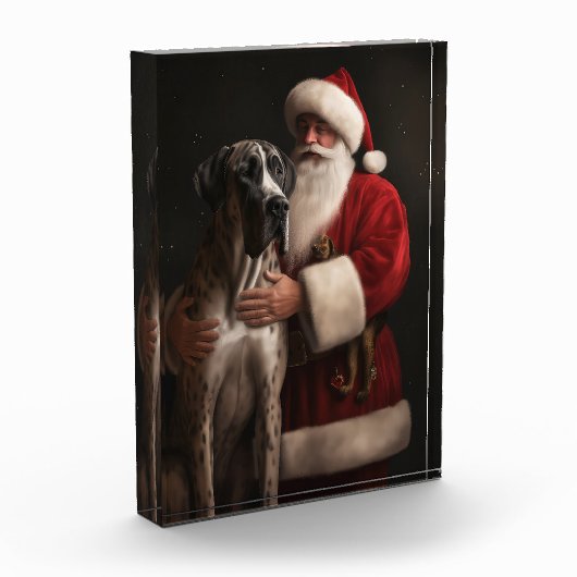 Grote Deen Met Sinterklaas Feestelijke Kerstmis Fotoblokken (Links)