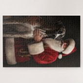 Grote Deen Met Sinterklaas Feestelijke Kerstmis Legpuzzel (Horizontaal)