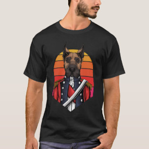 Grote Deen Moderne Zwarte Kunst Trendy T-shirt
