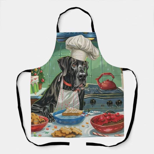 Grote Deen Vakantie Bakken: Feestelijke Kerstmis Schort (Voorkant)