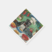 Grote Deen Vakantie Bakken: Feestelijke Kerstmis Servet (Hoek)