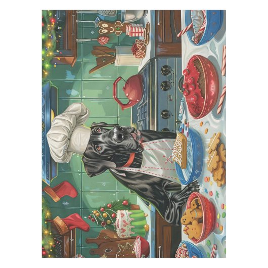 Grote Deen Vakantie Bakken: Feestelijke Kerstmis Tafelkleed (Voorkant)