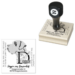Grote Deense Big Gummistempel Rubberstempel