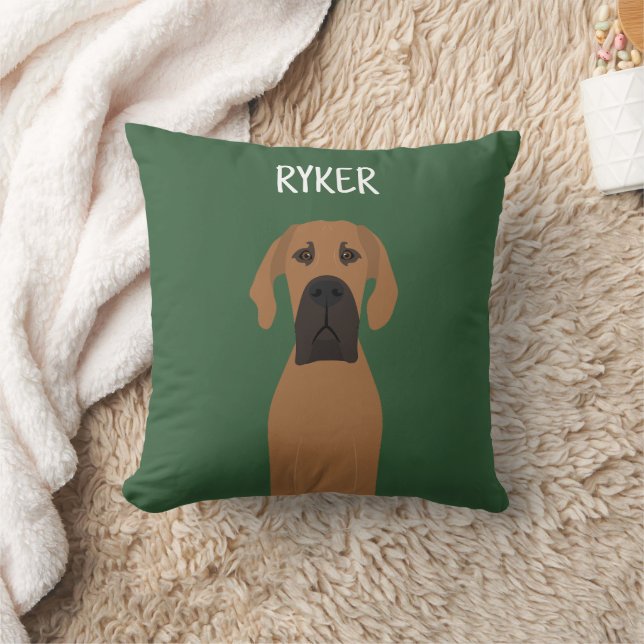 Grote Deense Fawn Dog Kussen (Deken)